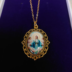 セール美しい聖母マリア様幼子キリスト薔薇の花美しい聖母子像ガラスの