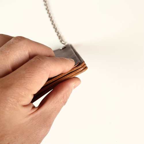 トラッカーウォレット ダークブラウン ヴィンテージタロンジッパー