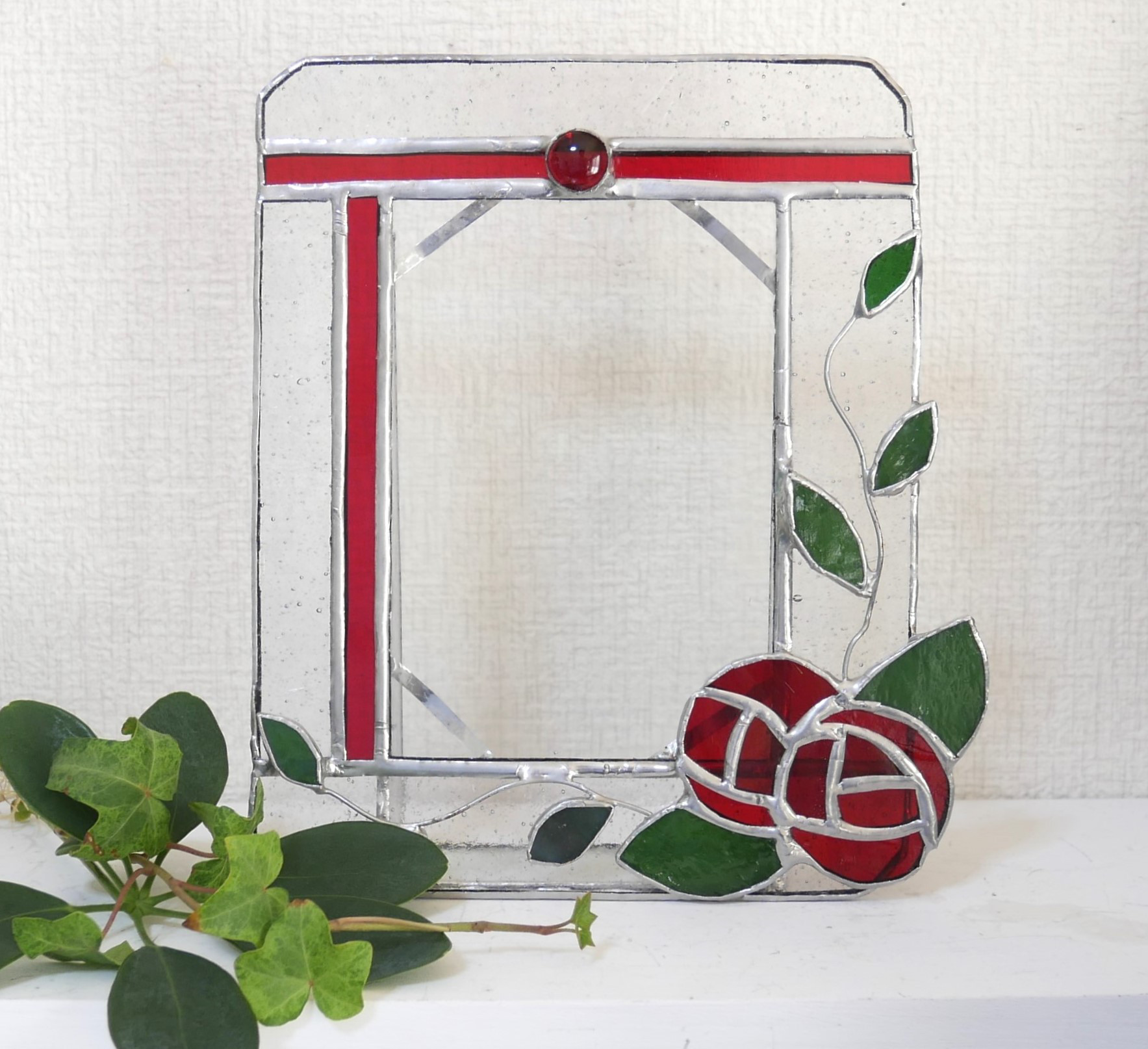 ✴︎:.。薔薇の彩り: ステンドグラスのフォトフレーム♪