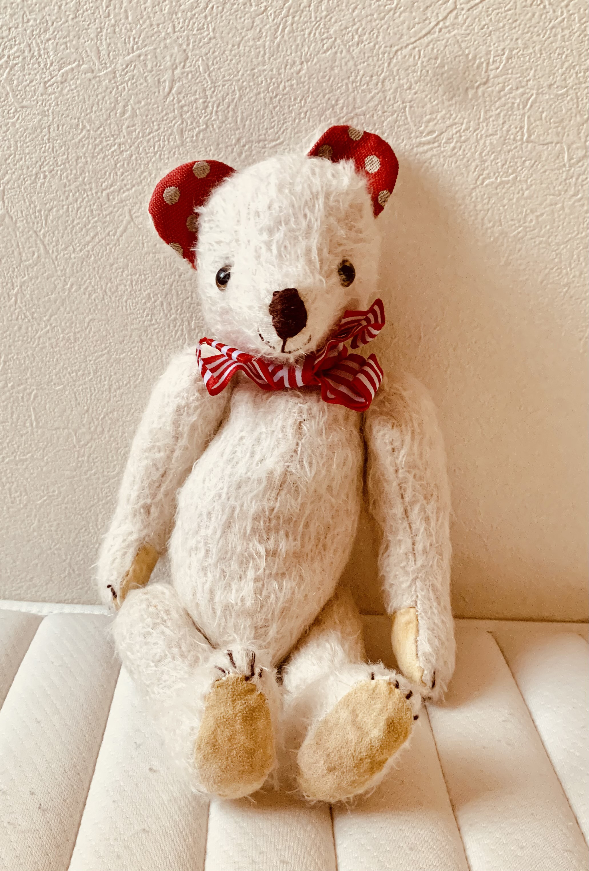 ハンドメイド　テディベア　メリーさん