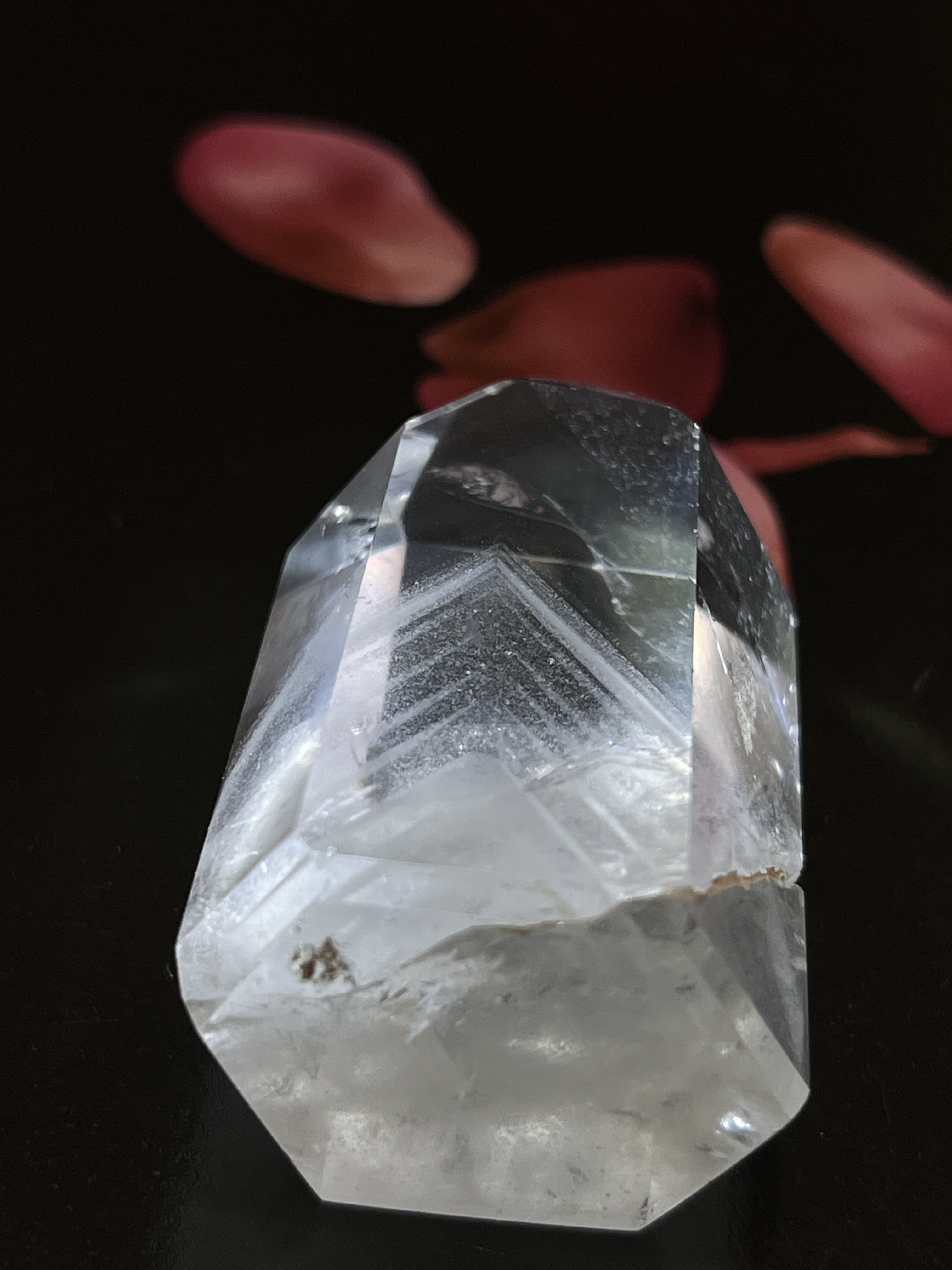 龍脈水晶　ホワイトファントム　クリスタル　水晶　原石　ポリッシュ　ポイント