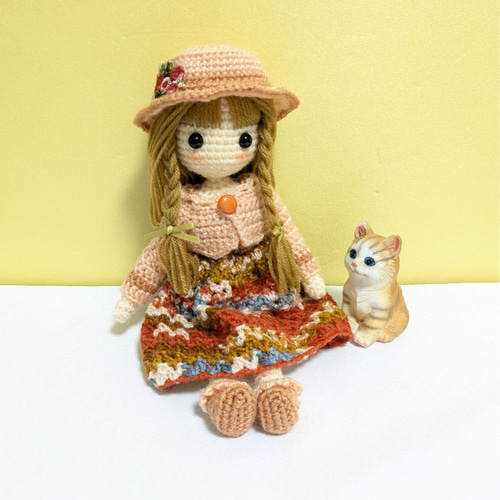 ✿三つ編みの女の子 着せ替えあみぐるみ あみぐるみ Karin✿ 通販