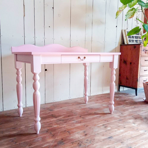 海外インテリア風キッズデスク アンティーク調大人かわいい学習机 1200