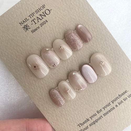 &Co. 高品質ネイルチップ【ピンクネイル】キラキラ　春 春キラネイル💅 @nicely_acrylic_powder ピンクリボンシリーズ