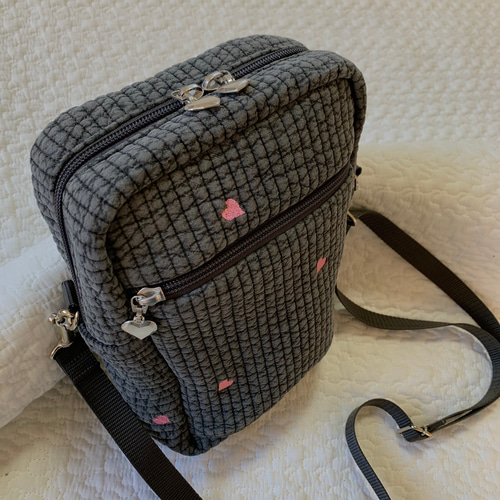 mini heart nubiが選べる 両開きスマホショルダー H21W15D7 ハート