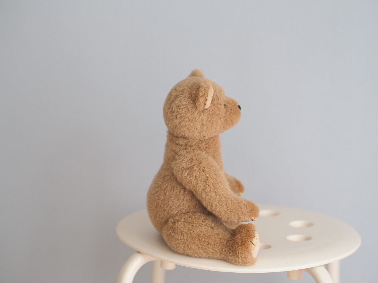 ciel étoilé  オリジナル Standard size teddy bear beige 正面向き　テディベア