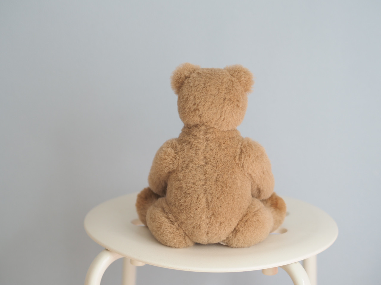 ciel étoilé  オリジナル Standard size teddy bear beige 正面向き　テディベア