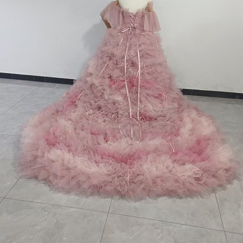 【pink】韓国風　ブラック×グレー　チュールドレス 韓国風 ブラック×グレー チュールドレス 【公式通販】