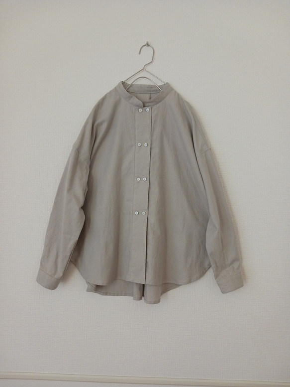 【women's S.M.L】ほんのり起毛 ビエラのコックシャツ 7枚目の画像