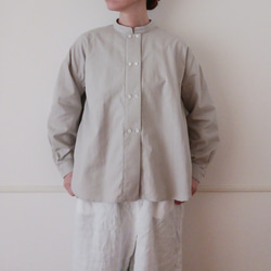 【women's S.M.L】ほんのり起毛 ビエラのコックシャツ 1枚目の画像