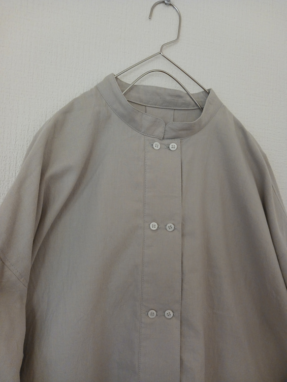 【women's S.M.L】ほんのり起毛 ビエラのコックシャツ 8枚目の画像