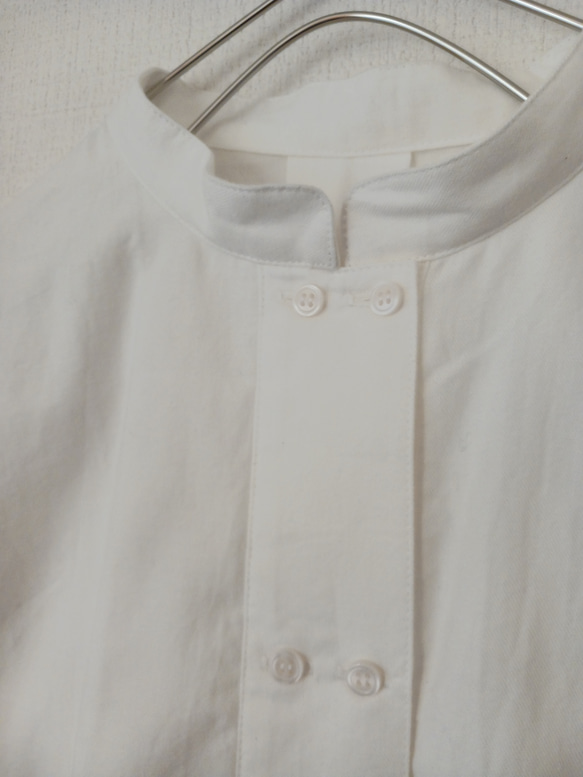 【women's S.M.L】ほんのり起毛 ビエラのコックシャツ 6枚目の画像