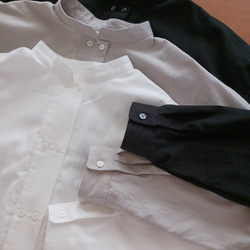 【women's S.M.L】ほんのり起毛 ビエラのコックシャツ 5枚目の画像