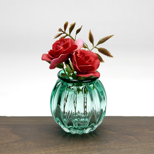 丸こつぼ小花入れ（薄エメラルドグリーン） 一輪挿し・花瓶