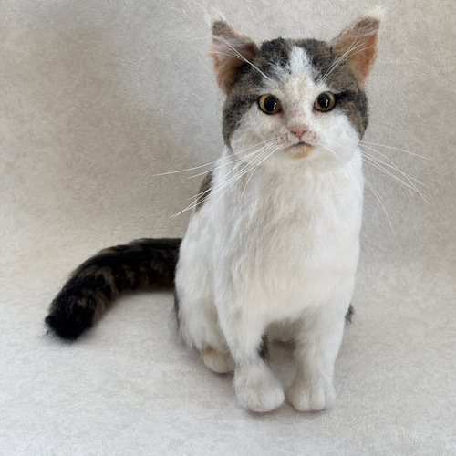 羊毛フェルト ねこちゃん お写真から制作 かわいい おもかげ