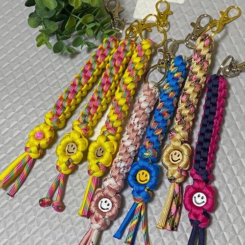 ゴルフ ティーホルダー パラコード ナスカン付き キーホルダー