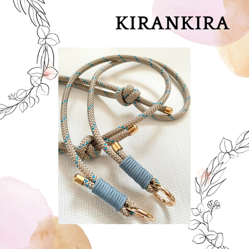 再販]長さ調節可能＊パラコードのスマホショルダーストラップ6mm