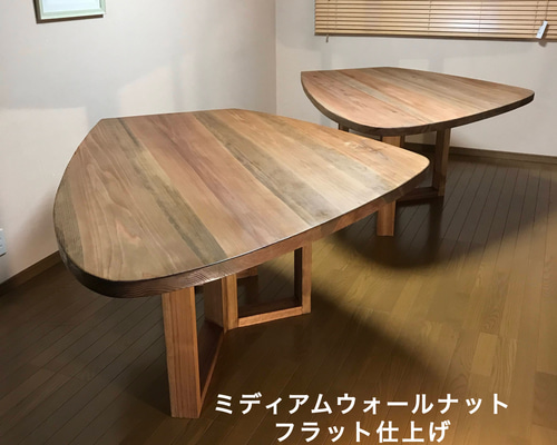 八溝杉155x115cm ボックス脚厚板テーブル(M21-1type) ダイニング