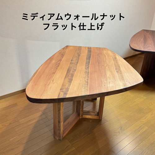 八溝杉155x115cm ボックス脚厚板テーブル(M21-1type) ダイニング