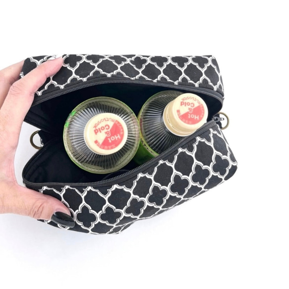 ショルダーバッグ/【特集掲載】/長財布・ペットボトルOK/軽くて丈夫・斜めがけ/モノトーンboxショルダーバッグ 6枚目の画像