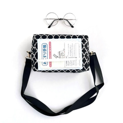 ショルダーバッグ/【特集掲載】/長財布・ペットボトルOK/軽くて丈夫・斜めがけ/モノトーンboxショルダーバッグ 9枚目の画像