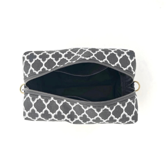 ショルダーバッグ/【特集掲載】/長財布・ペットボトルOK/軽くて丈夫・斜めがけ/モノトーンboxショルダーバッグ 8枚目の画像