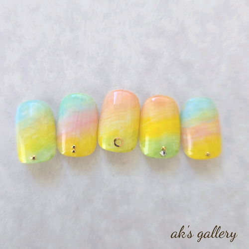 グラデーションネイルチップセット e12158ce079482a7de315bf1f406a3