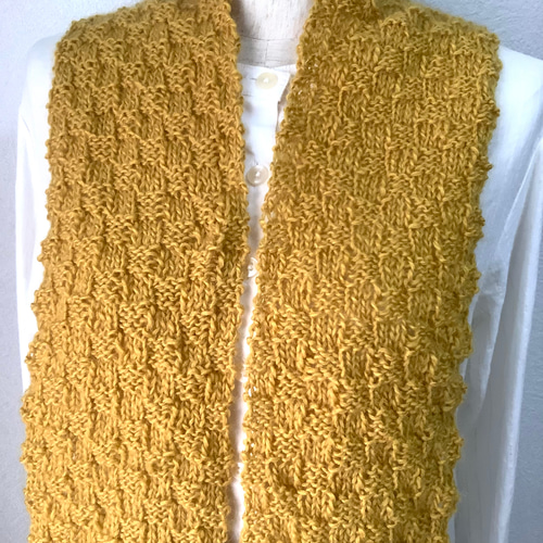 市松模様のマフラー 手編み #4 マフラー dolphin-t 通販 18792131