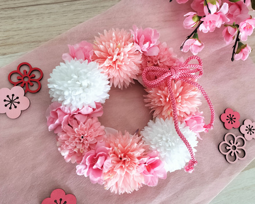 Further☆作品♡ 春待ち早春フラワーリース♡ 雛祭リース♡ひな祭り♡ 26d33e30c8a4a4ee8ea4d00edb2ec7