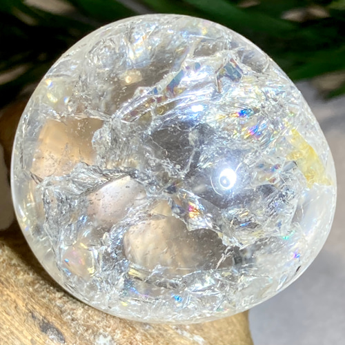 C2☆厳選お買得☆夢を叶えるドリーム水晶【クラックレインボー