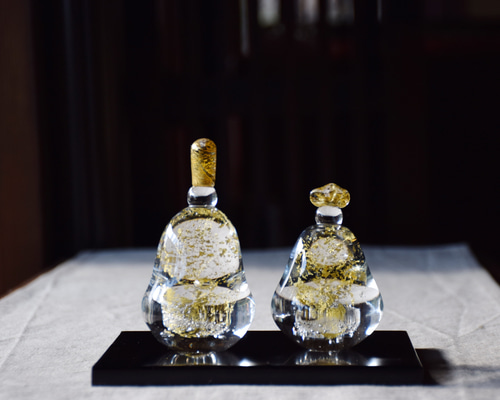 吹きガラス　お雛様 ガラス細工のお雛様｜吹きガラスお雛さま花霞｜フォーカート