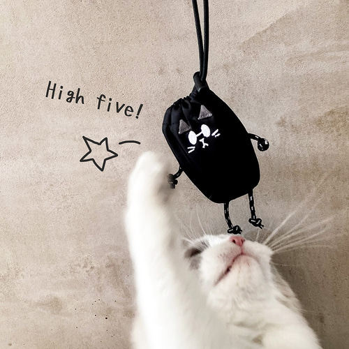CAT ECO Buddy Bag】エコバッグ入りキーホルダー ネコVer