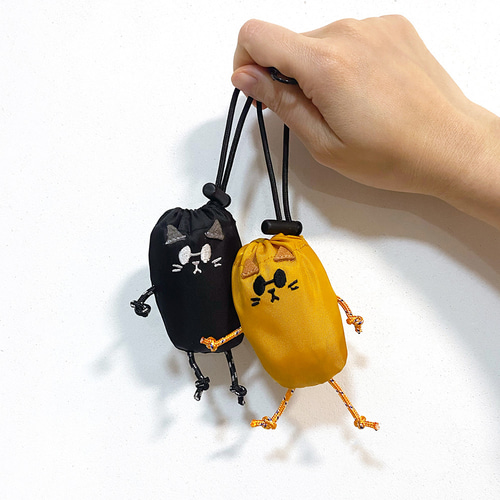 CAT ECO Buddy Bag】エコバッグ入りバッグチャーム ネコVer