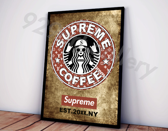 SUPREME type☆オマージュアートインテリアポスター#106