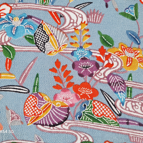 小紋　フルセット　着物　正絹　紅型染め　ピンク　花　可愛い　O6 小紋 フルセット 着物 正絹 紅型染め ピンク 花 可愛い O6 楽天