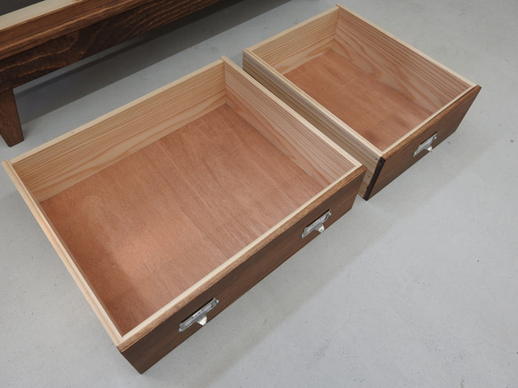 ・【現品販売】W90　足付(L)　引出し収納9杯(M3×2-1×3)　[チェスト　タンス　ドロワー　収納棚] 7枚目の画像