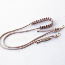 ベルト付き(猫耳) iphone17 16e 透明  シンプル 名入れ プリント無料 ショルダー+マクラメベルト付き 19枚目の画像