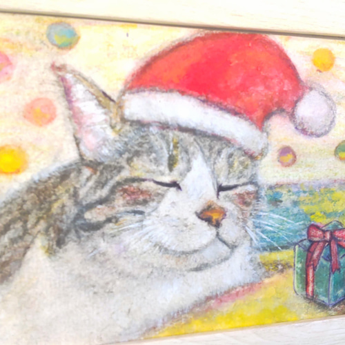 絵画　ねこのおうち2 A4サイズ　額縁無し　原画 絵画ねこのおうち2 A4サイズ額縁無し原画