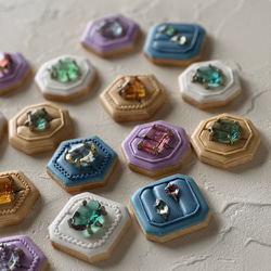 (※展示中です)【秋・冬・春の限定販売】❤︎ギフト❤︎ジュエリー好きな方へ　アイシングクッキー8個セット 10枚目の画像