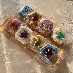 (※展示中です)【秋・冬・春の限定販売】❤︎ギフト❤︎ジュエリー好きな方へ　アイシングクッキー8個セット 2枚目の画像