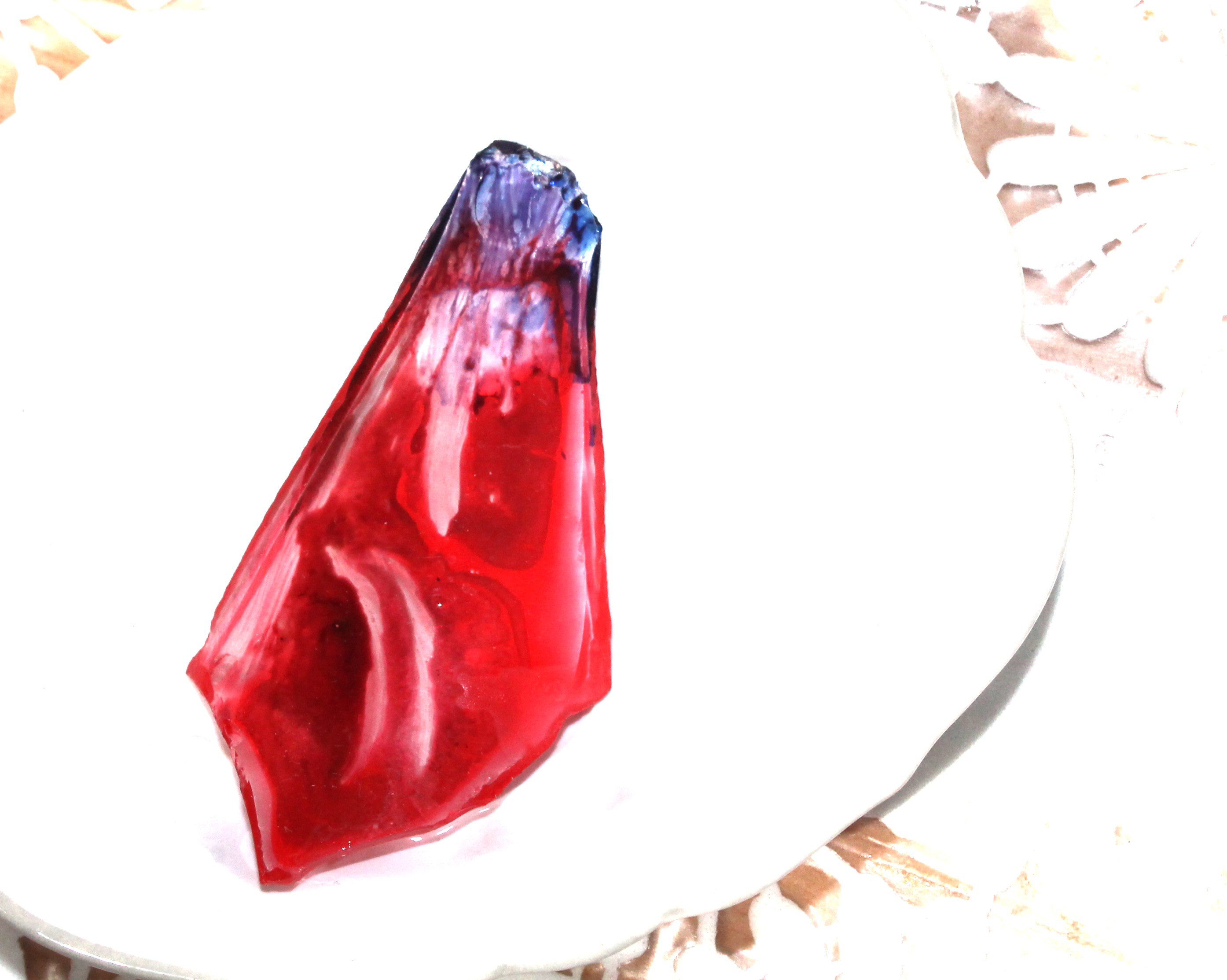 Start - RED GLASS - k18gp Necklace