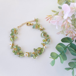 ハーブガーデンの花かんむりブレスレット ブレスレット mikirose 通販