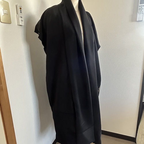 着物リメイク 紋付刺繍のジレ ベスト 夢想庵 通販 18793835