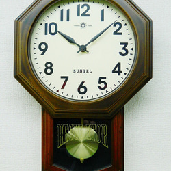 電波振り子時計 さんてる(Suntel) 八角時計 電波振り子時計 さんてる(Suntel) 八角時計 日本製 ♪ 【公式通販】