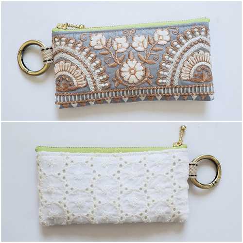 ロラライハリス♡刺繍のポーチ♡総刺繍コインケース♡お纏め出品 ロラライハリス♡刺繍のポーチ♡総刺繍コインケース♡お纏め出品