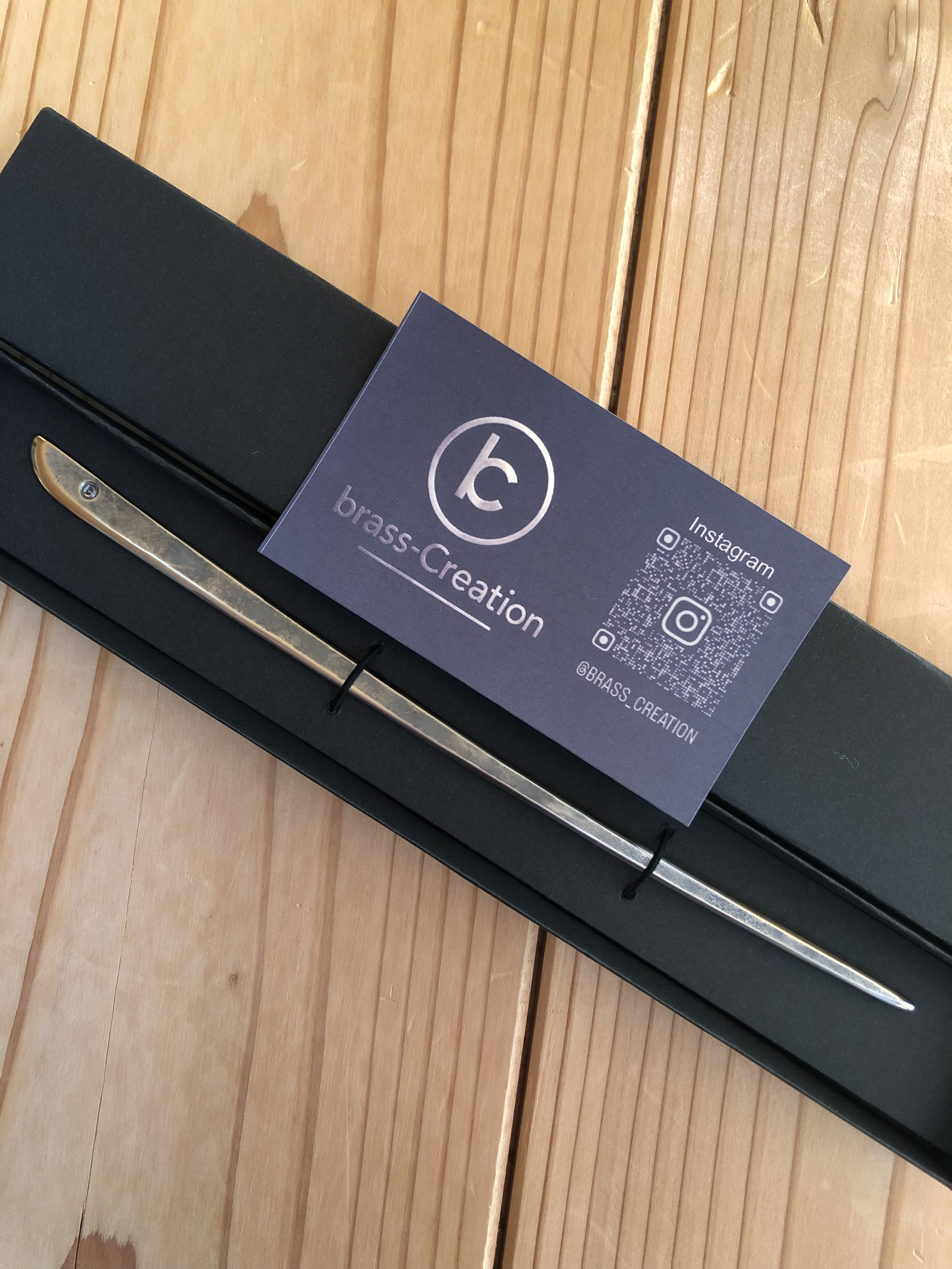 titanium hair stick “sword” 刀の簪 純チタン製かんざし アンティーク調 受注生産品