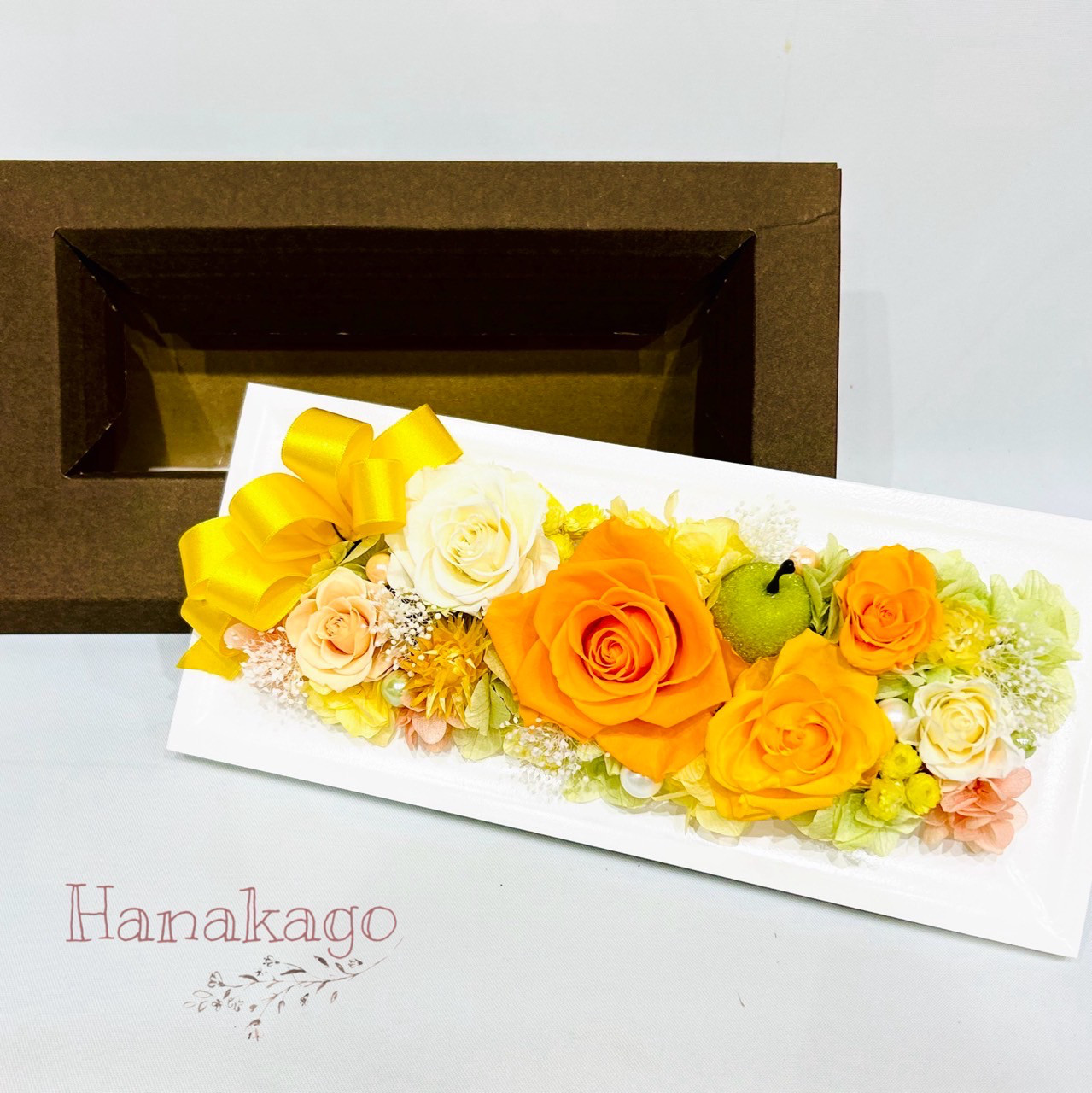 【送料無料】プリザーブドフラワーフレーム　クリアケース付き