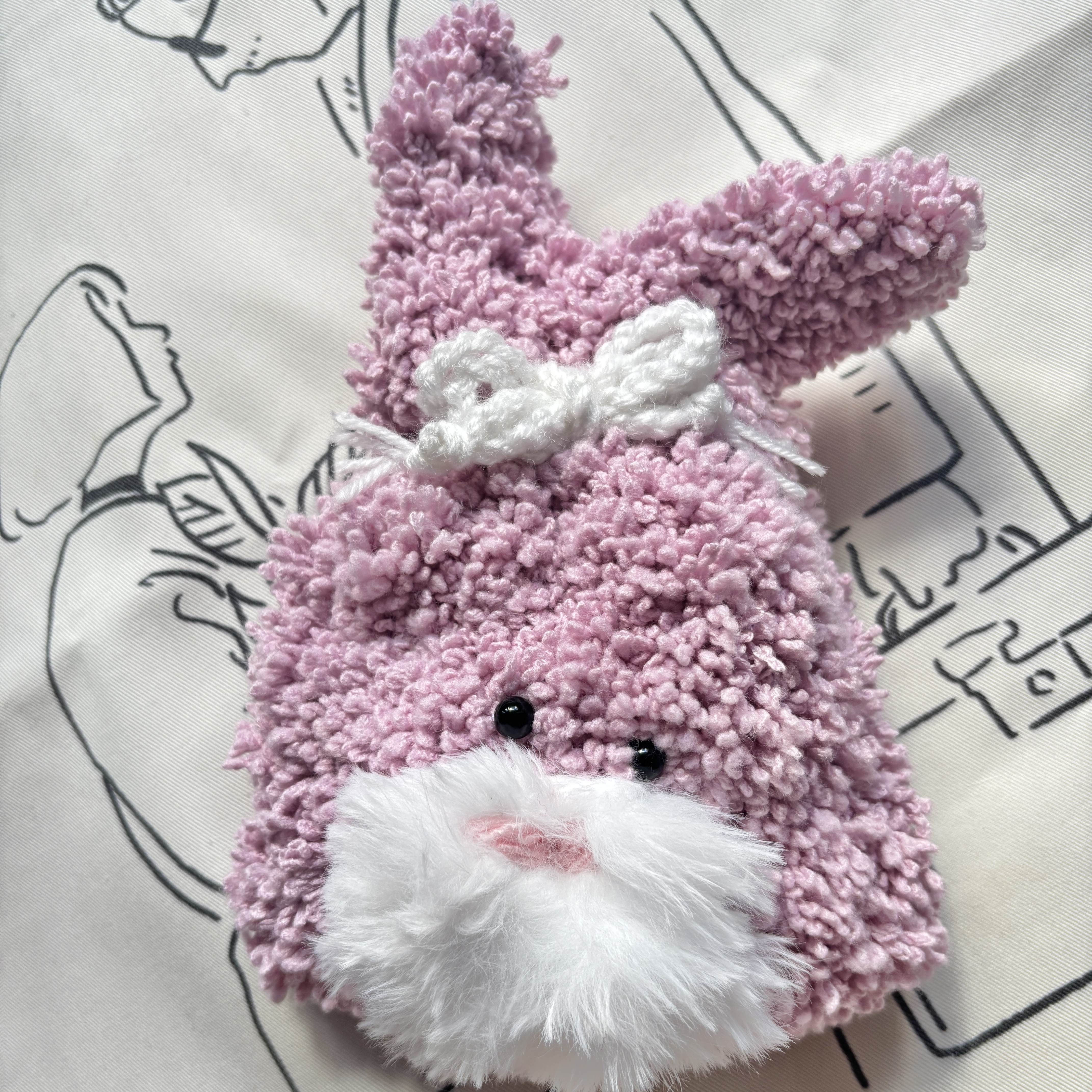 巾着　ポーチ　新品未使用　うさぎ　青系