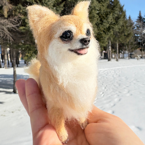 新作【キラキラ✨️】チワワ レッド【鼻先からおしりまで10.5cm 新作【キラキラ✨️】チワワ レッド【鼻先からおしりまで10.5cm