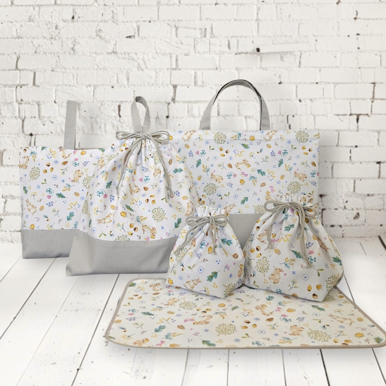 【即納】【在庫限り】入園入学6点セット〈レッスンバッグ〉〈うさぎ〉〈女の子〉〈男の子〉